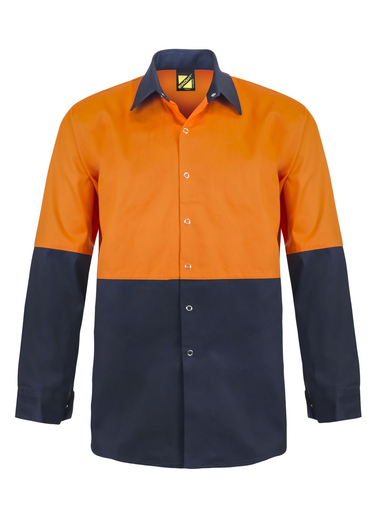 WS3035 L/S TWO TONE HI VIS SHIRT STUD