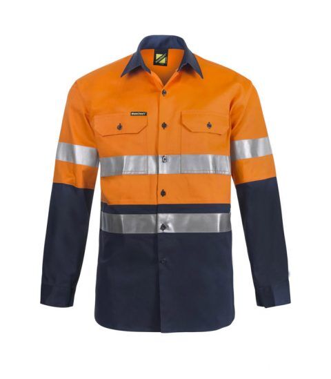 Hi Vis Long Sleeve Shirt In Men's Casual Shirts - Foto 14