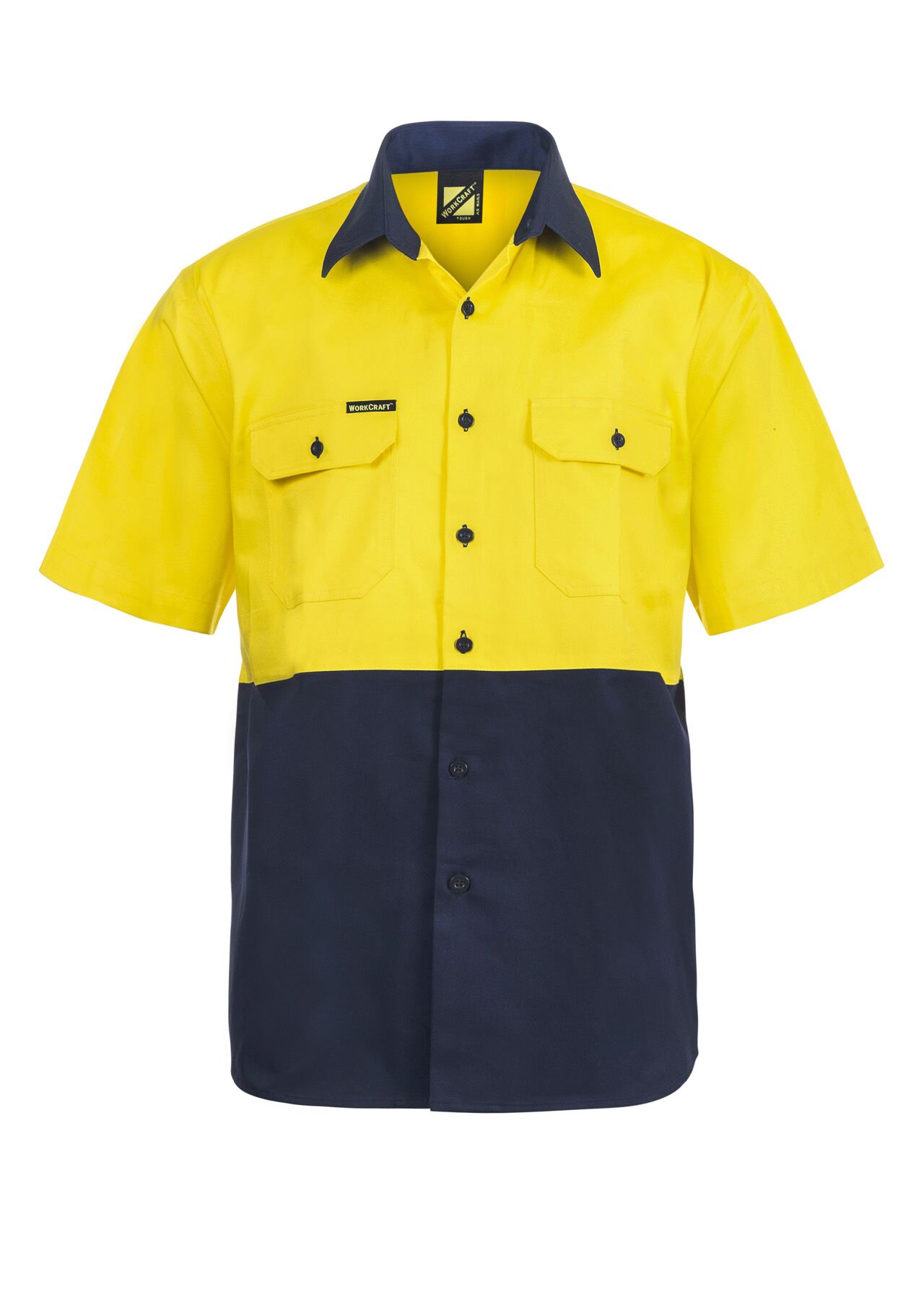 WS3023 TWO TONE SHORT SLEEVE SHIRT