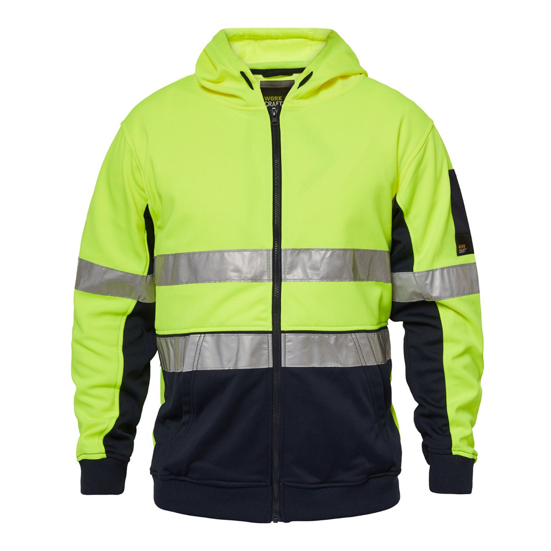 WT8011 TWO TONE HI VIS HOODIE W TAPE