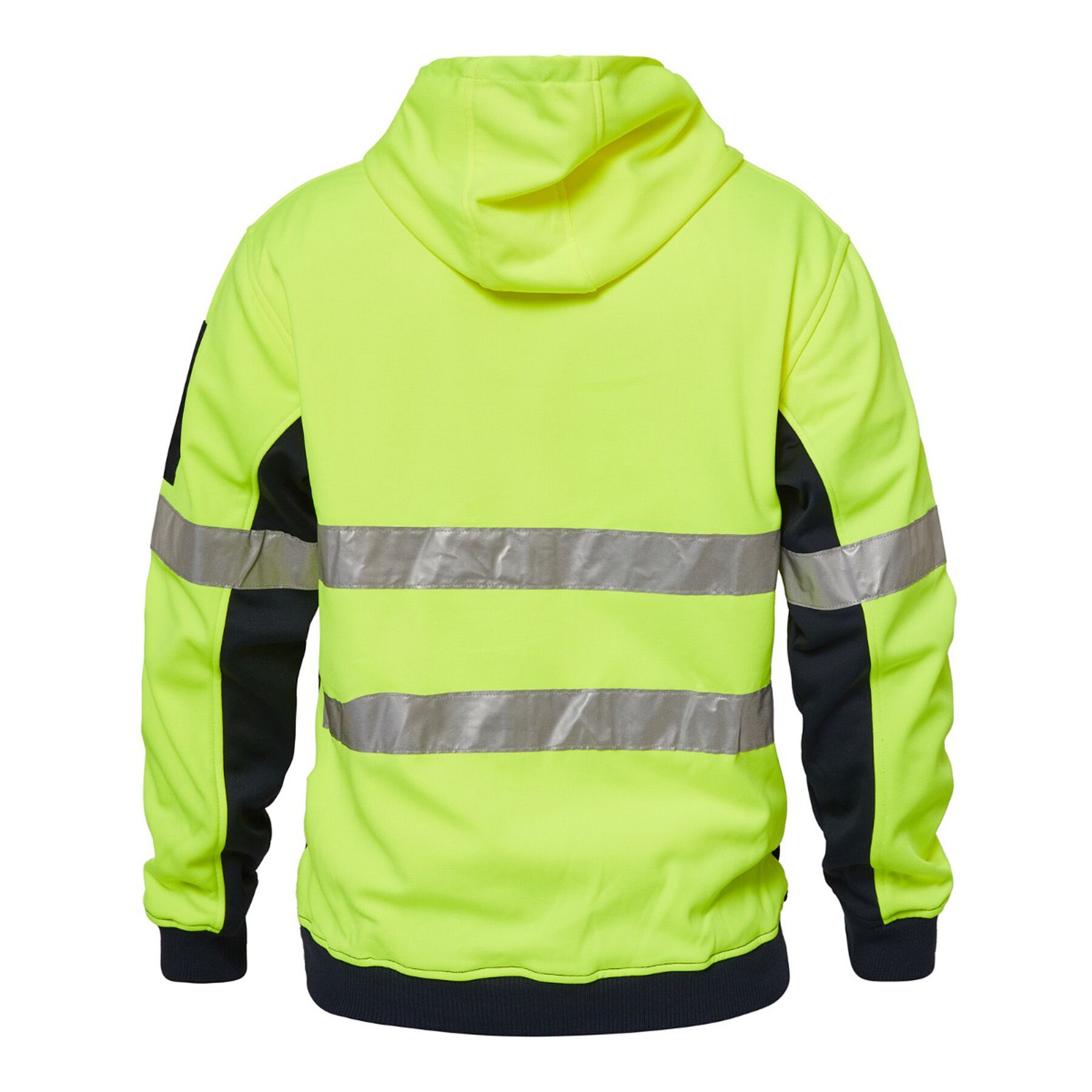 TWO TONE HI VIS HOODIE W TAPE