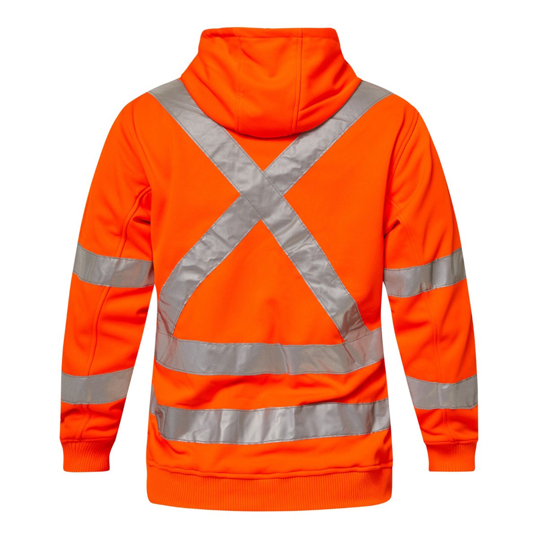 HI VIS HOODIE W/ X-TAPE